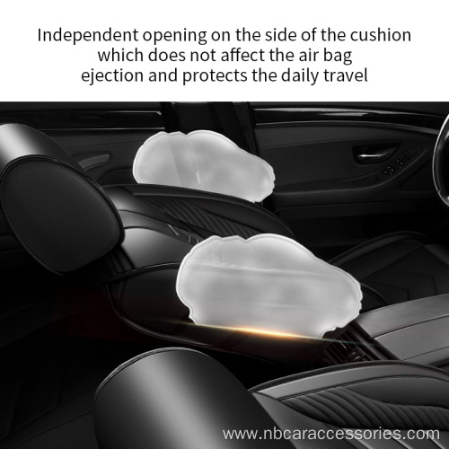 Double Storage Pockets Car Seat Back Detachable Leather